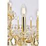 Maria Theresa 49 Lt Gold Chandelier Golden Teak