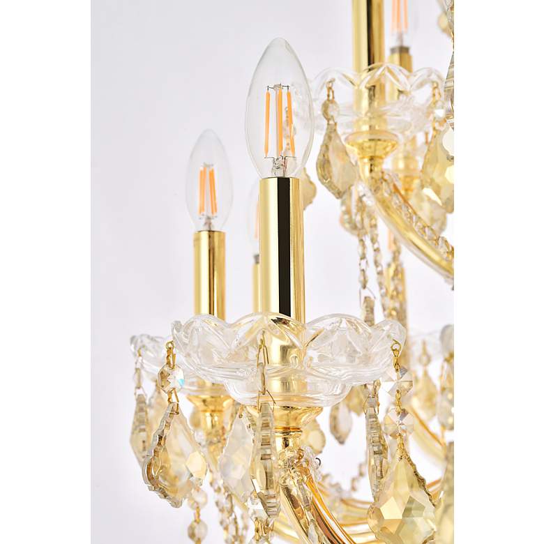 Image 5 Maria Theresa 49 Lt Gold Chandelier Golden Teak more views