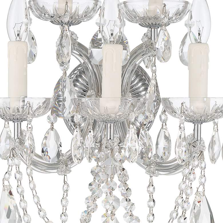 Image 4 Maria Theresa 5 Light Clear Crystal Chrome Sconce more views