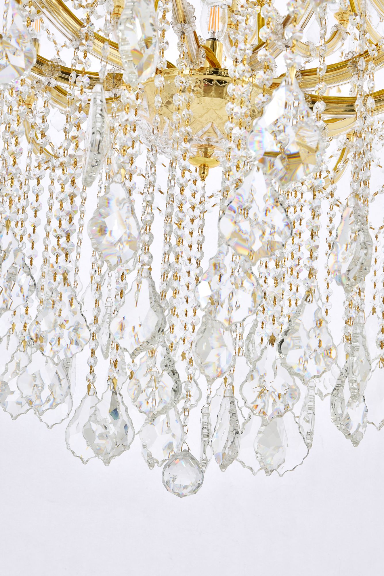 Image 5 Maria Theresa 54" Wide Gold and Crystal 61-Light Chandelier more views
