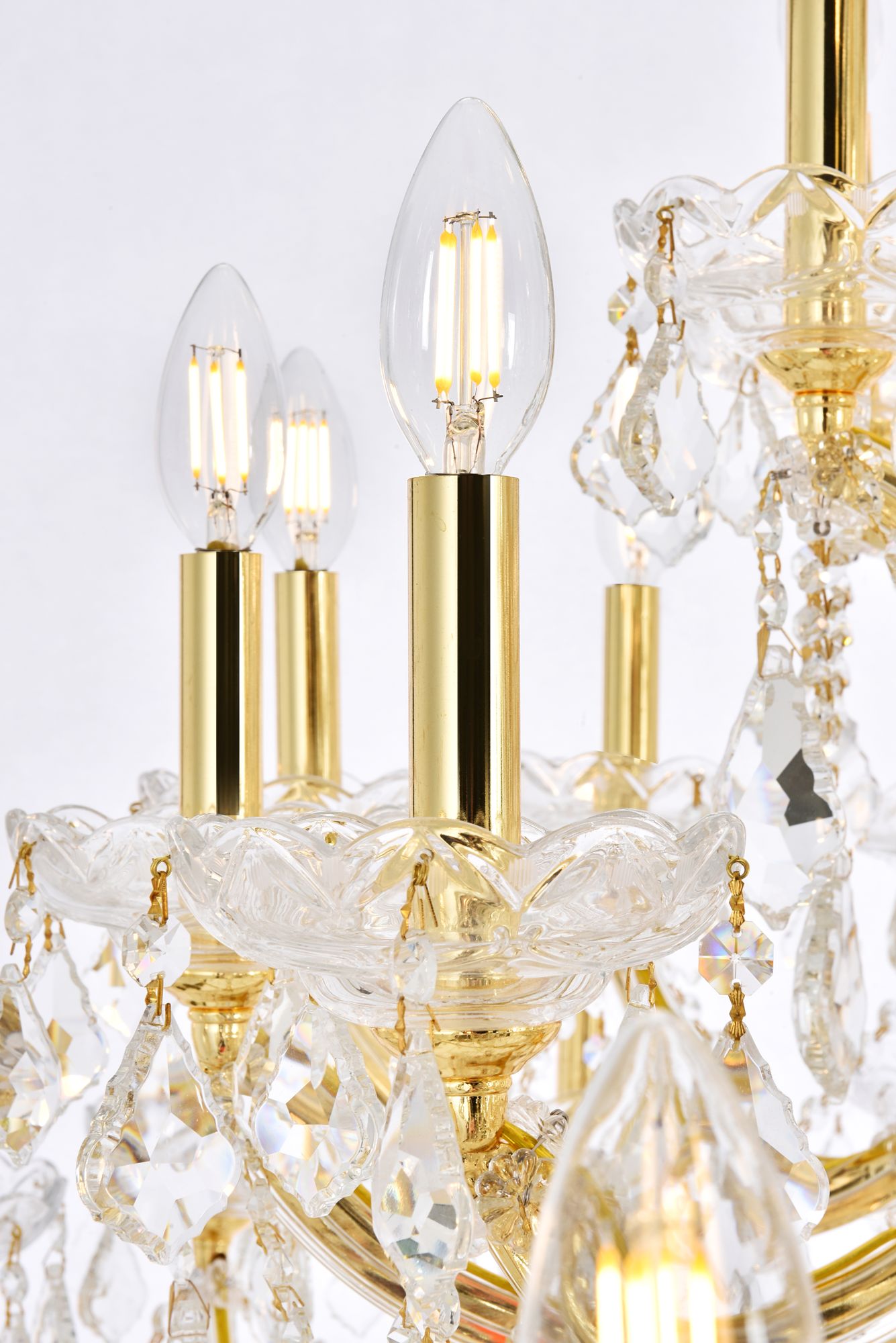 Image 6 Maria Theresa 54" Wide Gold and Crystal 61-Light Chandelier more views