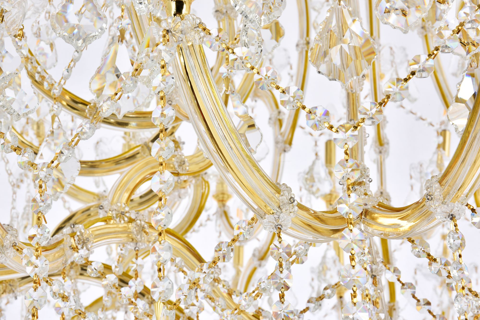 Image 7 Maria Theresa 54" Wide Gold and Crystal 61-Light Chandelier more views