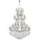 Maria Theresa 54"W Chrome and Crystal 61-Light Chandelier