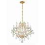 2_Maria Theresa 6 Light Clear Italian Crystal Gold Chandelier more views
