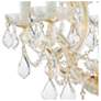 3_Maria Theresa 6 Light Clear Italian Crystal Gold Chandelier more views