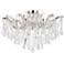 Maria Theresa 6 Lt Chrome Flush Mount Clear
