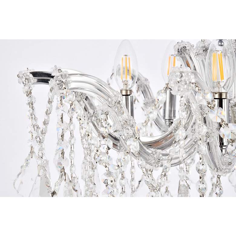 Image 6 Maria Theresa 6 Lt Chrome Flush Mount Clear more views