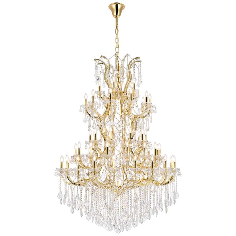 Image 1 Maria Theresa 61 Lt Gold Chandelier Clear