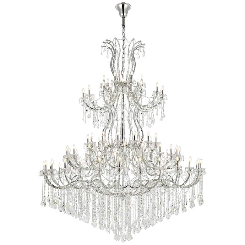Image 1 Maria Theresa 84 Lt Chrome Chandelier Clear