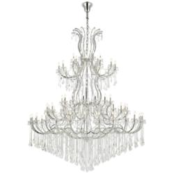 Maria Theresa 84 Lt Chrome Chandelier Clear