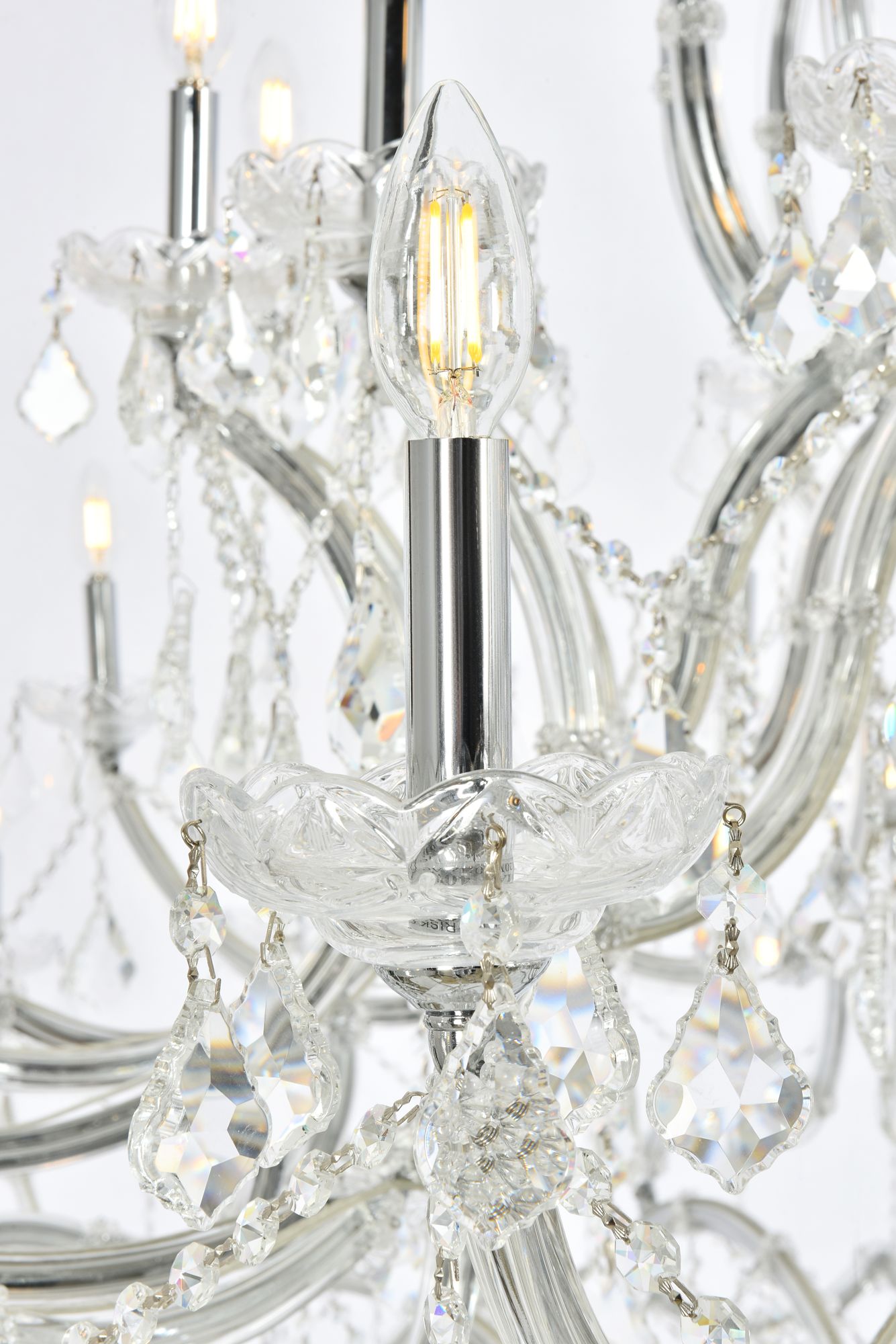 Image 5 Maria Theresa 84 Lt Chrome Chandelier Clear more views