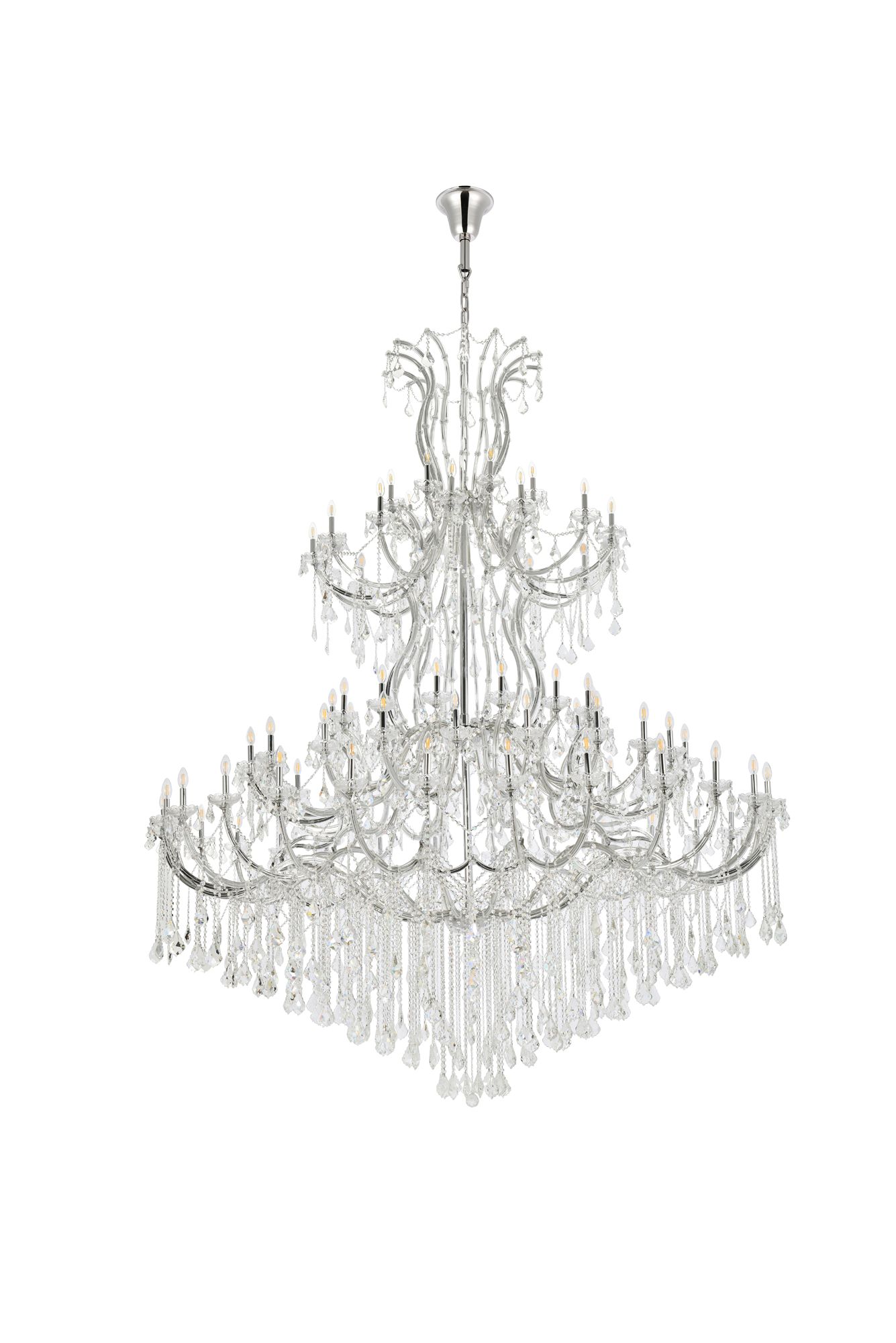 Image 7 Maria Theresa 84 Lt Chrome Chandelier Clear more views