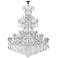 Maria Theresa 84 Lt Chrome Chandelier With Clear Tear Drop Crystals Clear