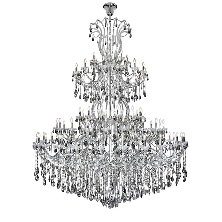 Image 1 Maria Theresa 84 Lt Chrome Chandelier