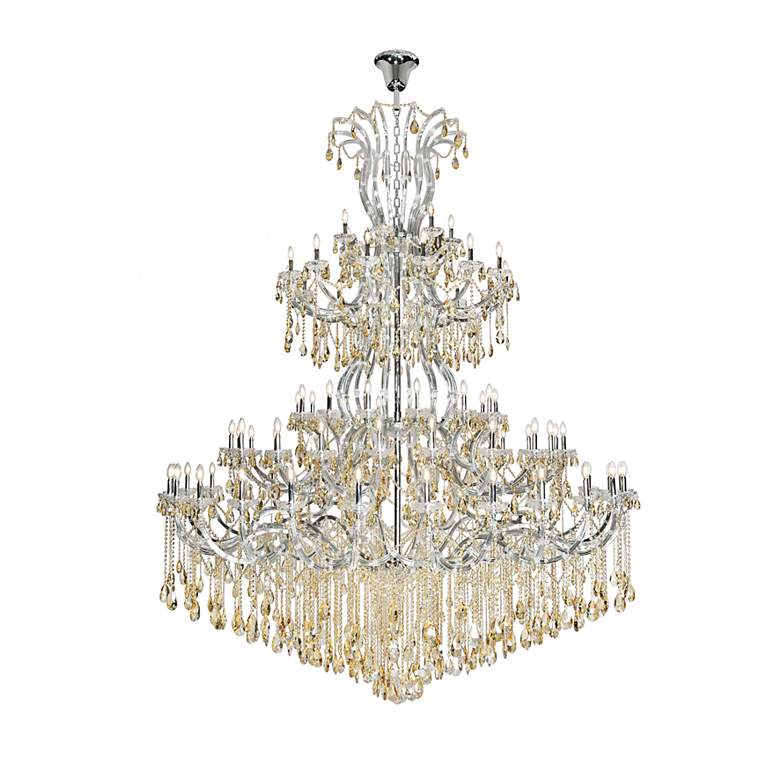 Image 1 Maria Theresa 84 Lt Chrome Chandelier