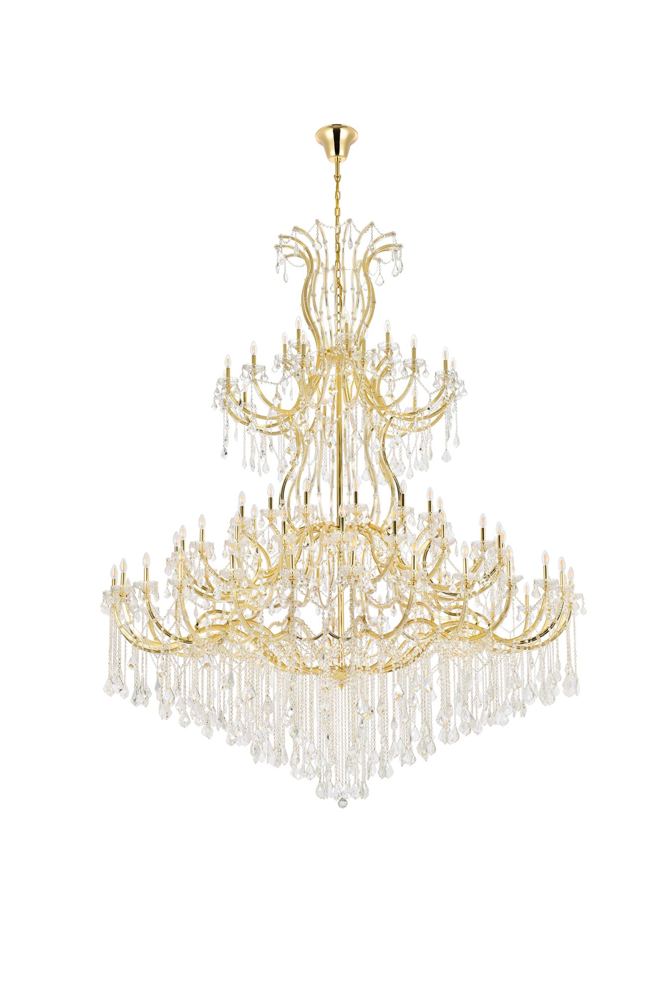 Maria Theresa 84 Lt Gold Chandelier Clear