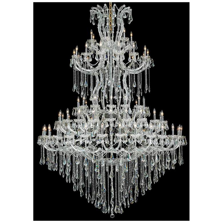 Image 1 Maria Theresa 85 Lt Chrome Chandelier Clear