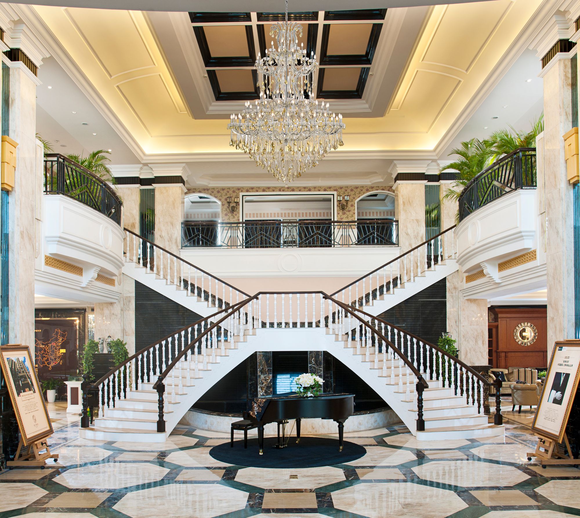 Image 2 Maria Theresa 85 Lt Chrome Chandelier Golden Teak more views