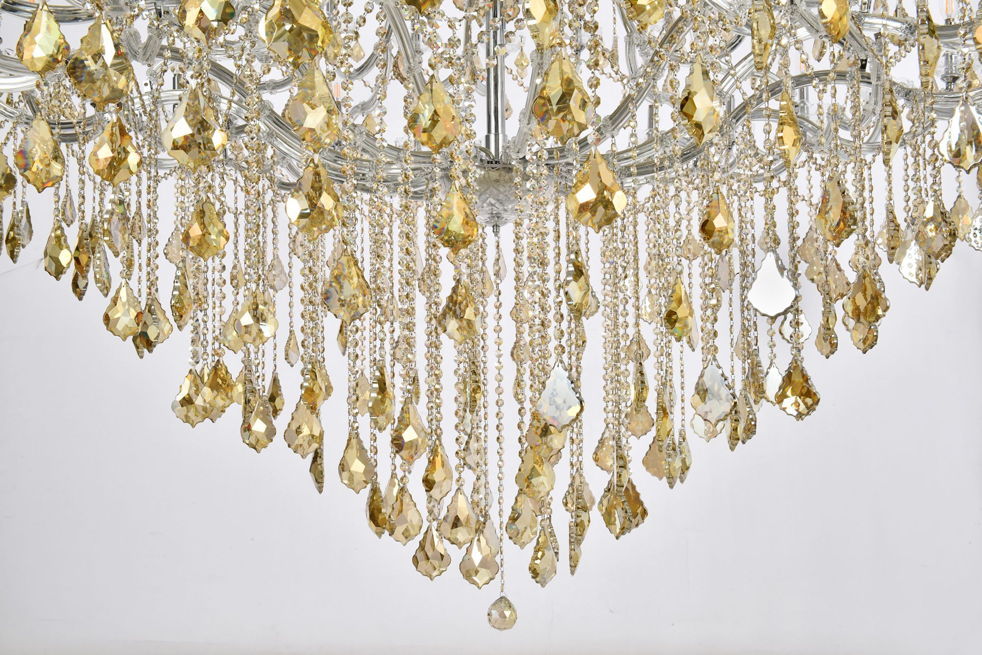 Image 4 Maria Theresa 85 Lt Chrome Chandelier Golden Teak more views