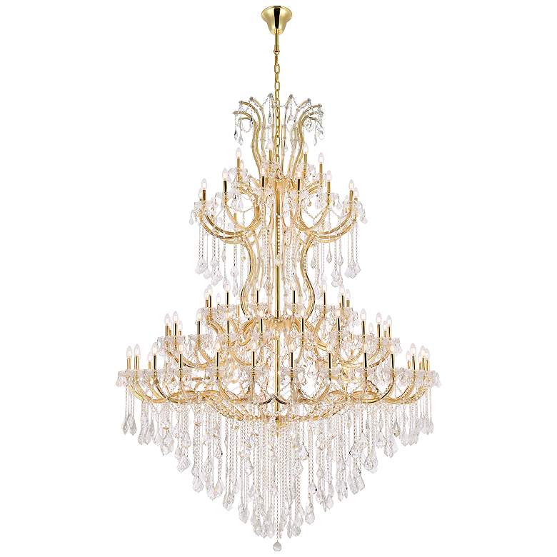 Image 1 Maria Theresa 85 Lt Gold Chandelier Clear