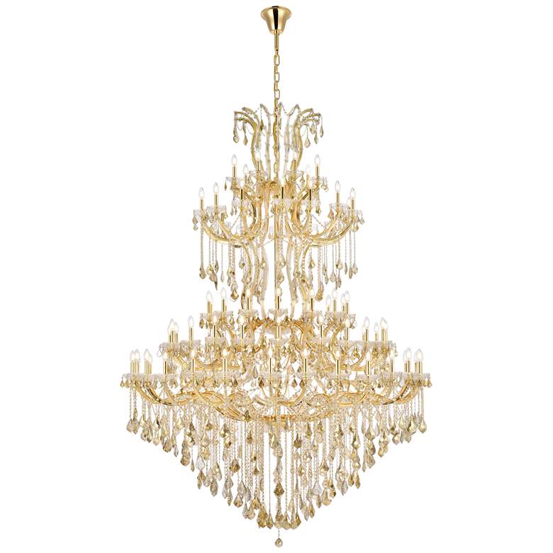 Image 1 Maria Theresa 85 Lt Gold Chandelier Golden Teak
