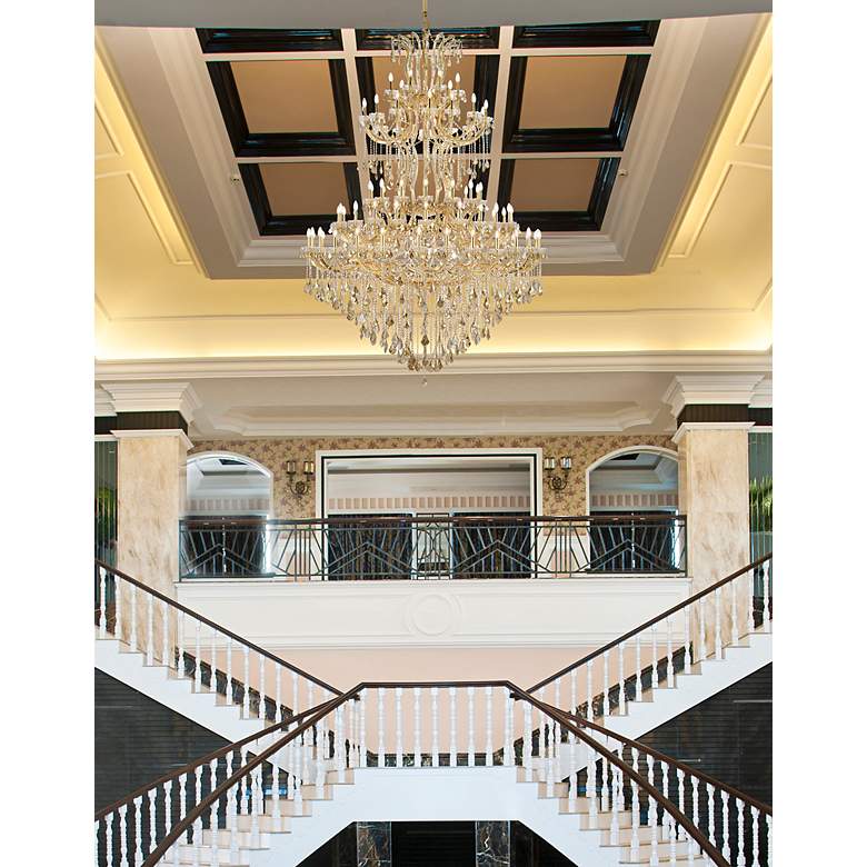 Image 2 Maria Theresa 85 Lt Gold Chandelier Golden Teak more views