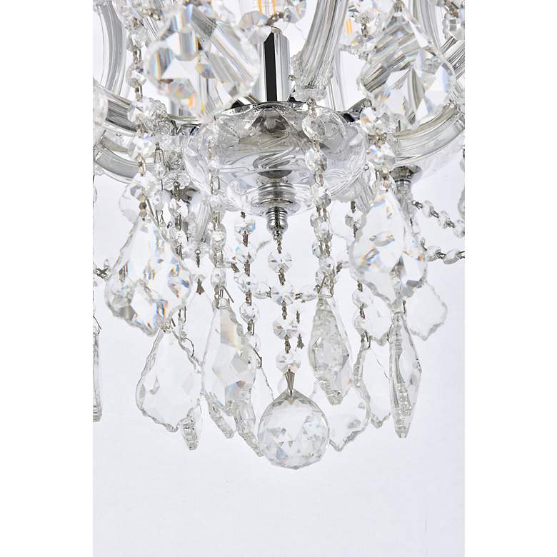 Image 4 Maria Theresa 9 Lt Chrome Chandelier Clear more views