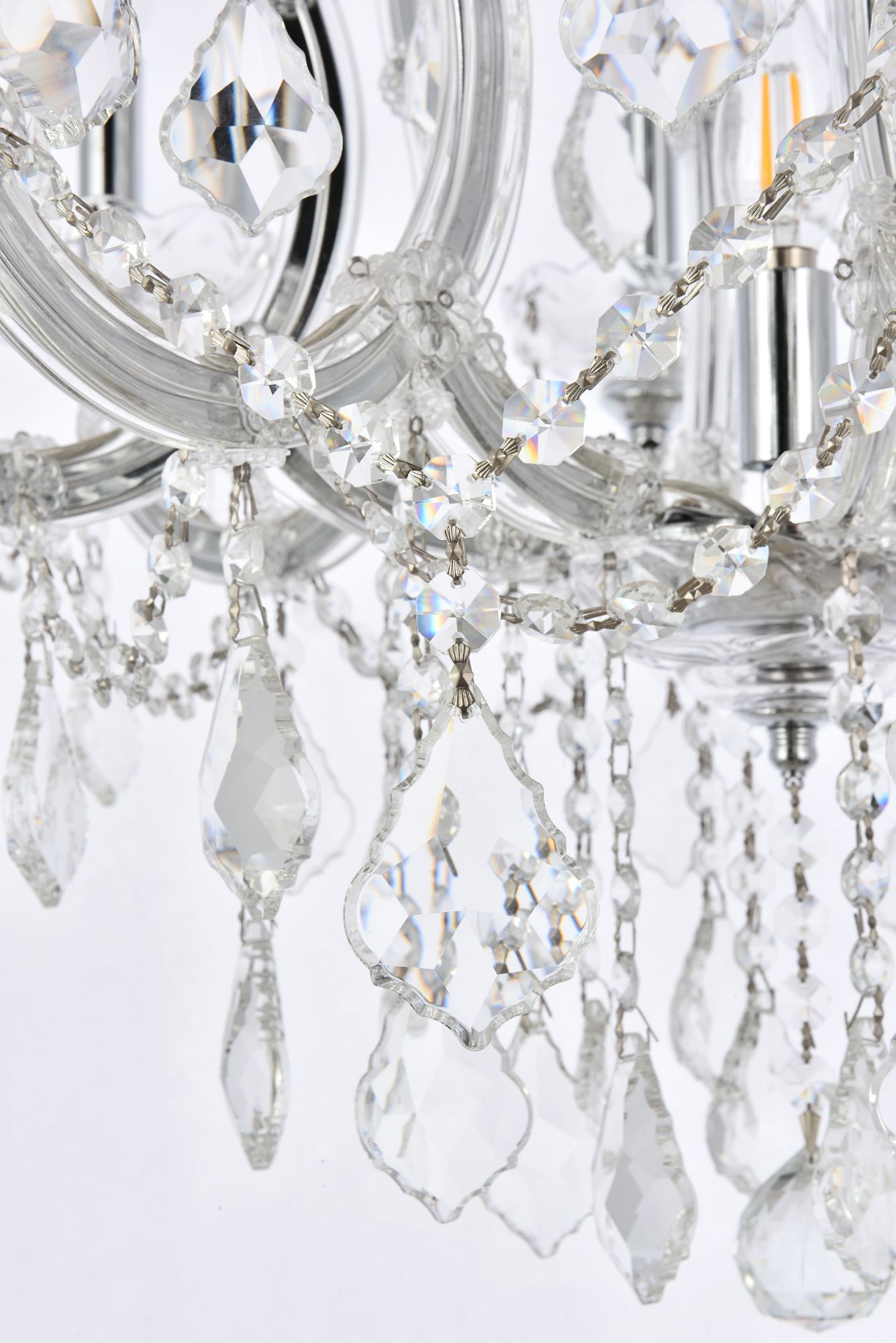 Image 5 Maria Theresa 9 Lt Chrome Chandelier Clear more views