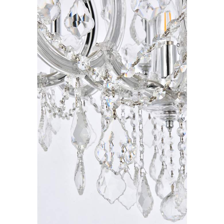 Image 5 Maria Theresa 9 Lt Chrome Chandelier Clear more views