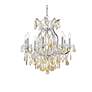 4_Maria Theresa 9 Lt Chrome Chandelier Golden Teak more views