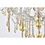 6_Maria Theresa 9 Lt Chrome Chandelier Golden Teak more views