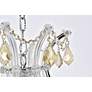 7_Maria Theresa 9 Lt Chrome Chandelier Golden Teak more views