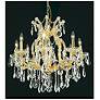 Maria Theresa 9 Lt Gold Chandelier Clear