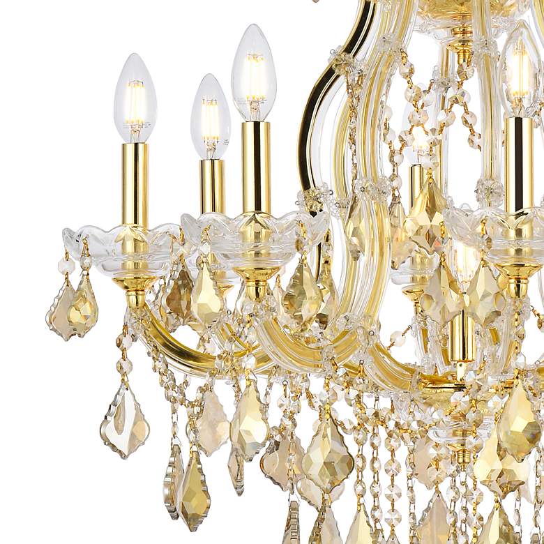 Image 4 Maria Theresa 9 Lt Gold Chandelier Golden Teak more views