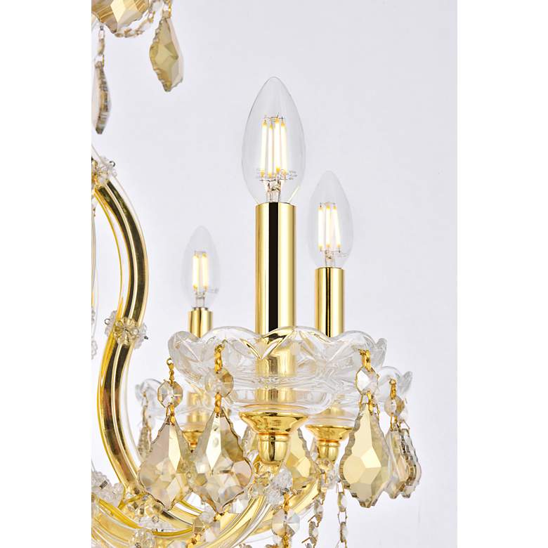 Image 5 Maria Theresa 9 Lt Gold Chandelier Golden Teak more views