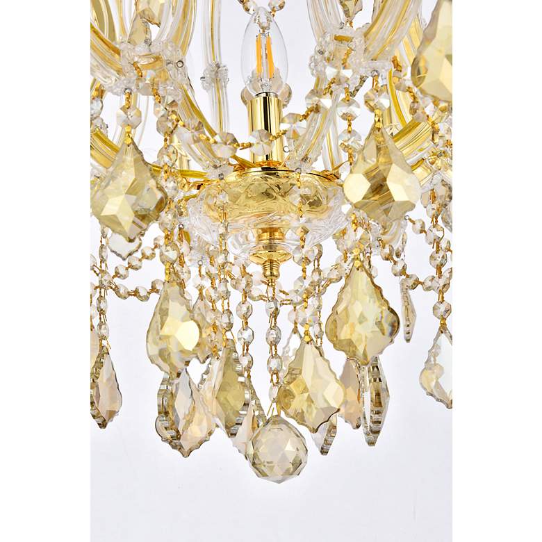 Image 6 Maria Theresa 9 Lt Gold Chandelier Golden Teak more views