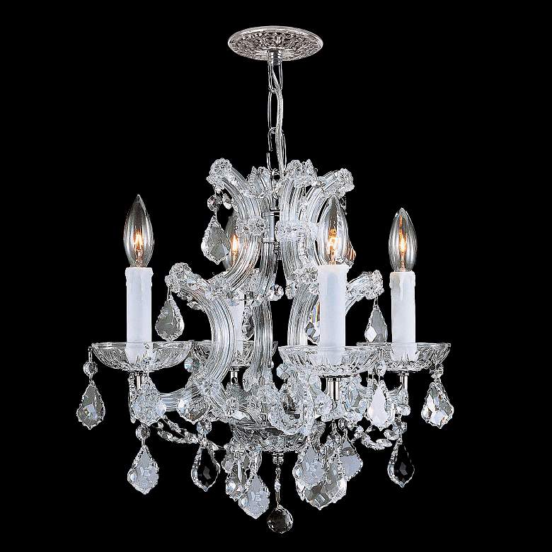 Image 1 Maria Theresa Collection Chrome 4-Light Chandelier