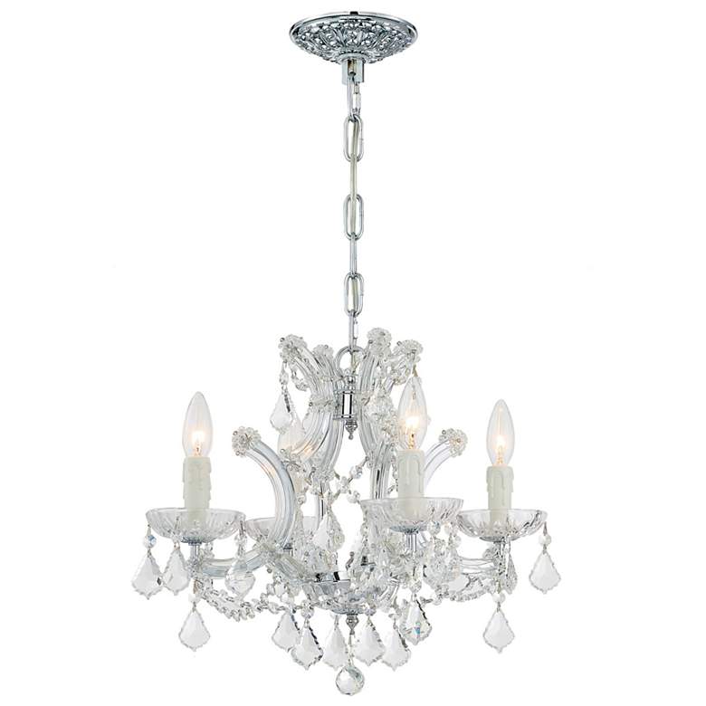 Image 1 Maria Theresa Collection Chrome 4-Light Chandelier