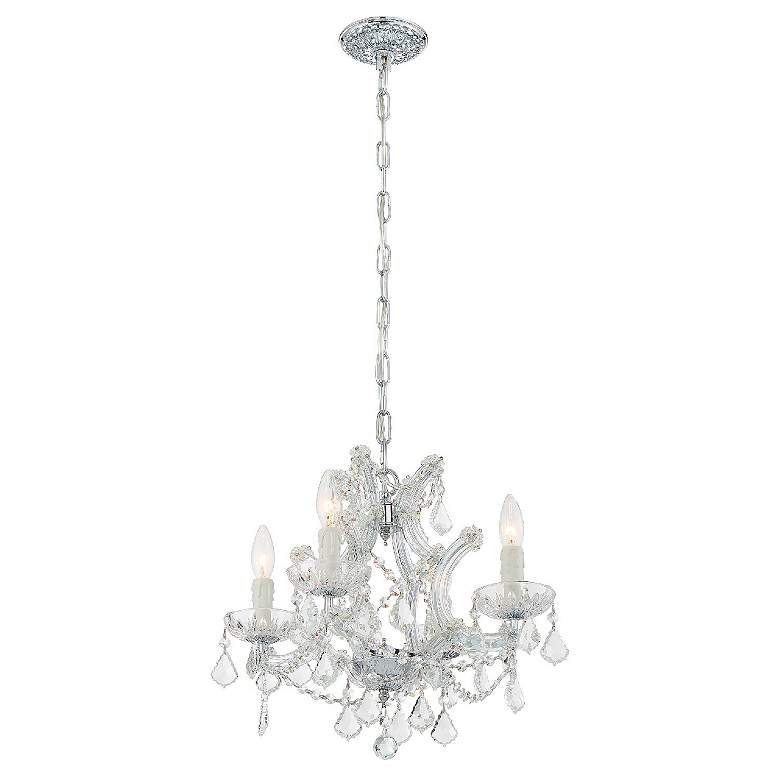 Image 2 Maria Theresa Collection Chrome 4-Light Chandelier more views