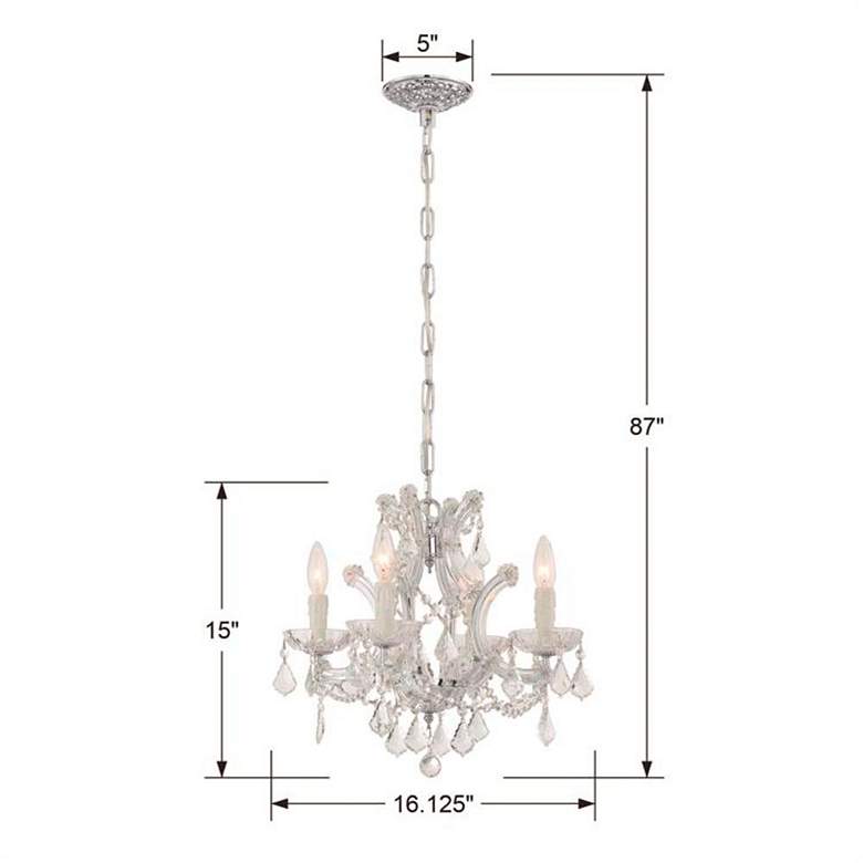 Image 6 Maria Theresa Collection Chrome 4-Light Chandelier more views