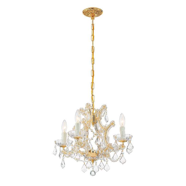 Image 2 Maria Theresa Collection Gold 4-Light Chandelier more views