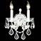 Maria Theresa Grand 14" High Silver 2-Light Wall Sconce