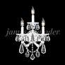 Maria Theresa Royal 19"H Silver 3-Light Crystal Wall Sconce