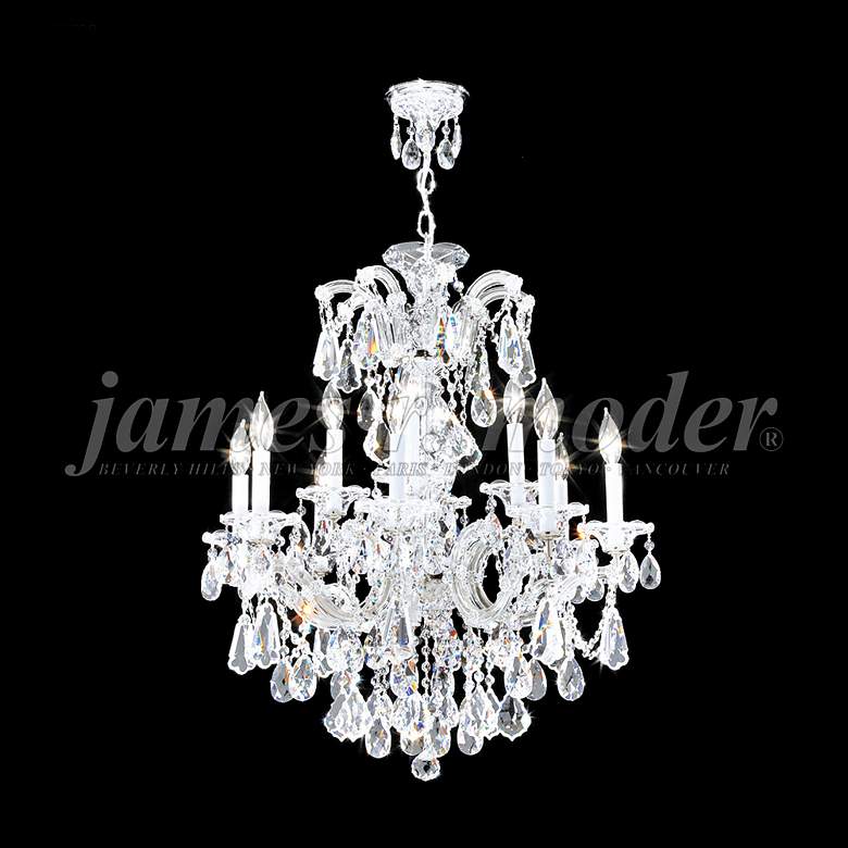 Image 1 Maria Theresa Royal 26"W Silver 12-Light Crystal Chandelier