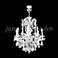 Maria Theresa Royal 26"W Silver 12-Light Crystal Chandelier