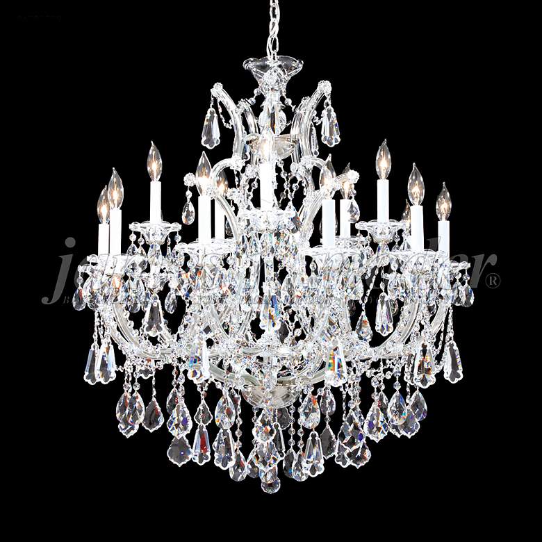 Image 1 Maria Theresa Royal 31 inchW Silver 16-Light Crystal Chandelier