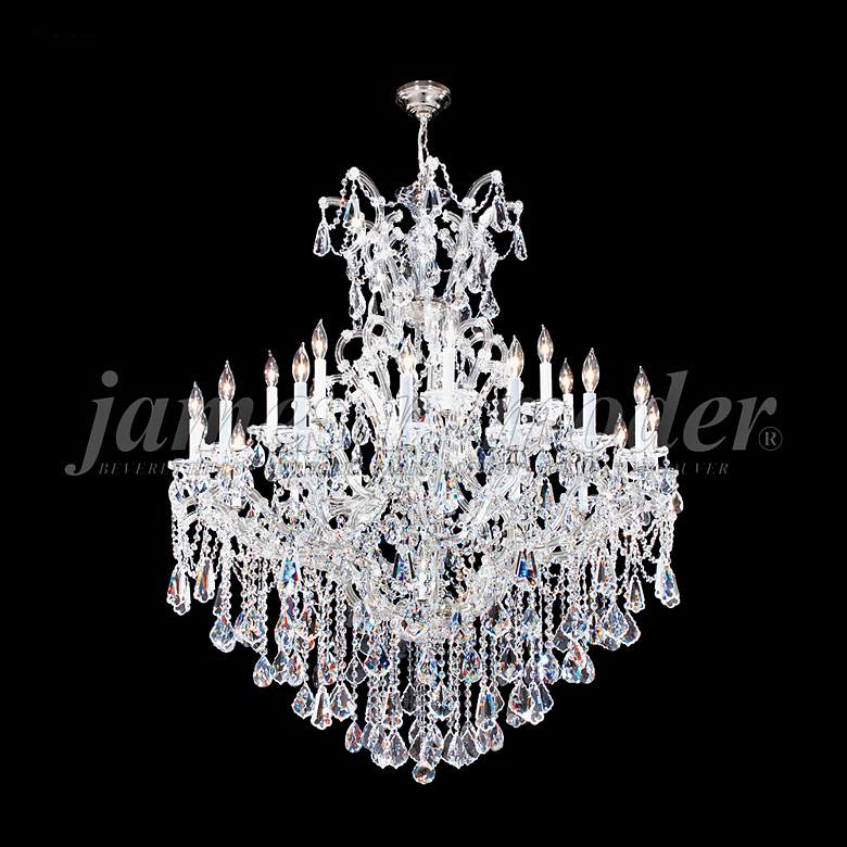 Image 1 Maria Theresa Royal 46"W Silver 25-Light Crystal Chandelier