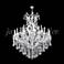 Maria Theresa Royal 46"W Silver 25-Light Crystal Chandelier