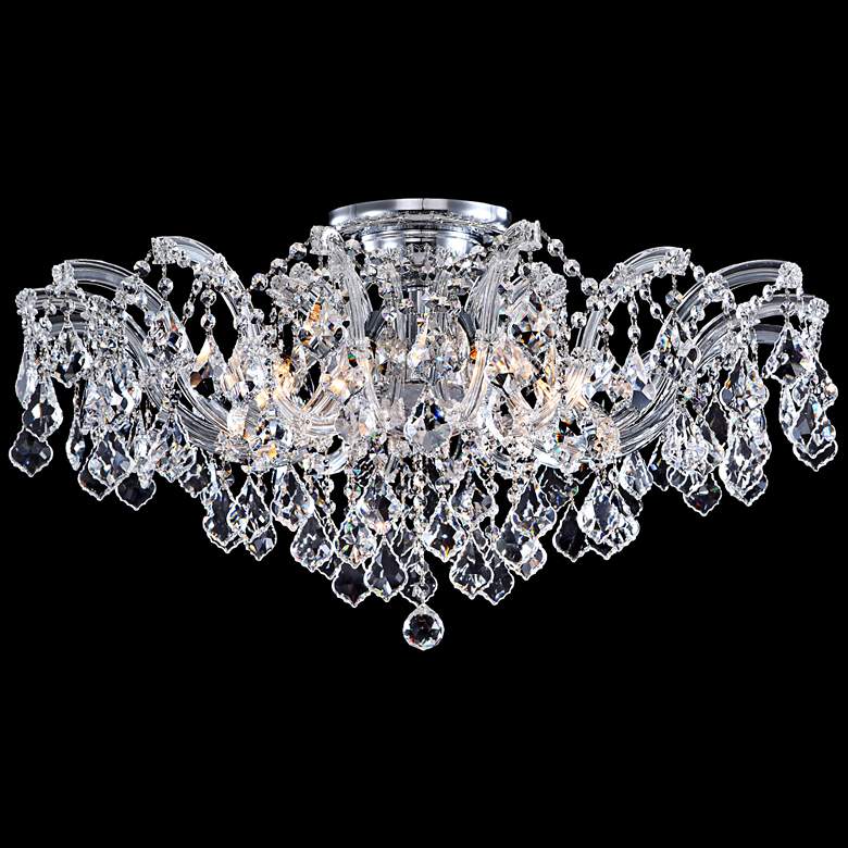 Image 1 Maria Theresa Three Light Grand Collection Crystal Ceiling Light
