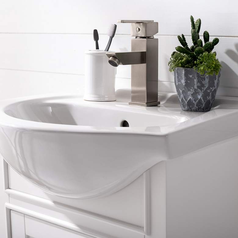 Marian 20 inchW 1-Door White Porcelain-Top Single Sink Vanity more views